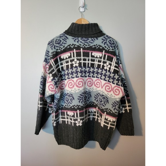 VIA SPINA ITALY TURTLENECK LONG SLEEVE WOMEN'S SWEATER SIZE L - Picture 3 of 4